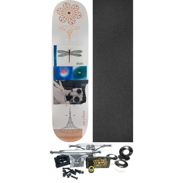 Alien Workshop Skateboards Joey O'Brien Kinds White Skateboard Deck - 8" x 31.75" - Complete Skateboard Bundle